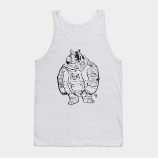 Hippo Astronaut Tank Top